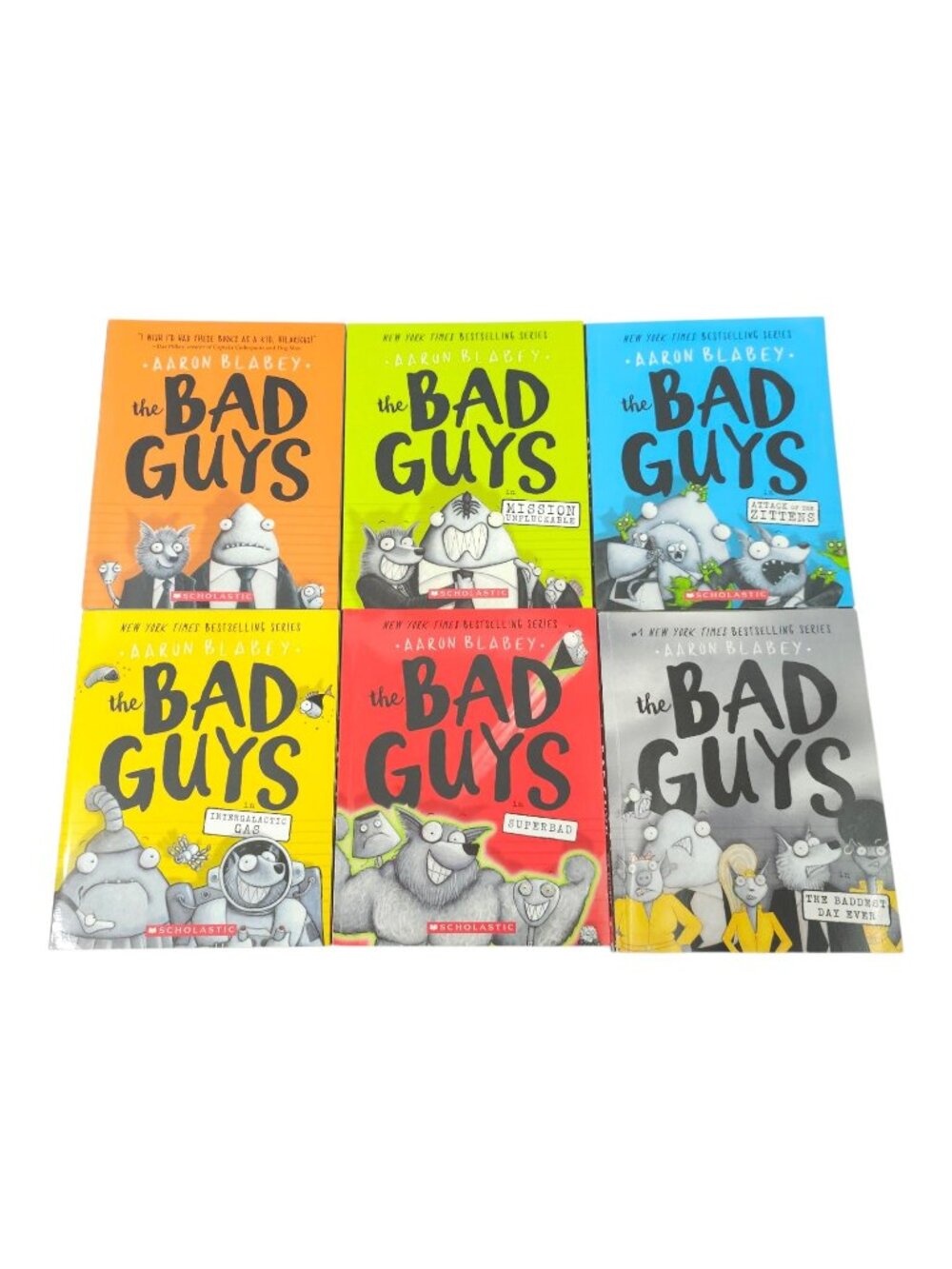 The Bad Guys Graphic Novels Aaron Blabey Paperback Scholastic Kids Book Lot Of 6